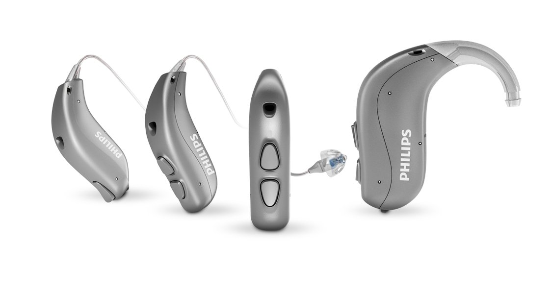 飞利浦HearLink助听器总览。耳背式助听器和耳内式助听器